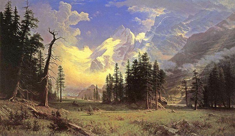 Albert Bierstadt Bierstadt Albert The Morteratsch Glacier oil painting image